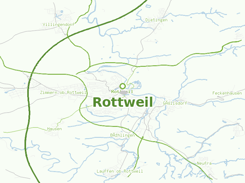 Karte von Rottweil