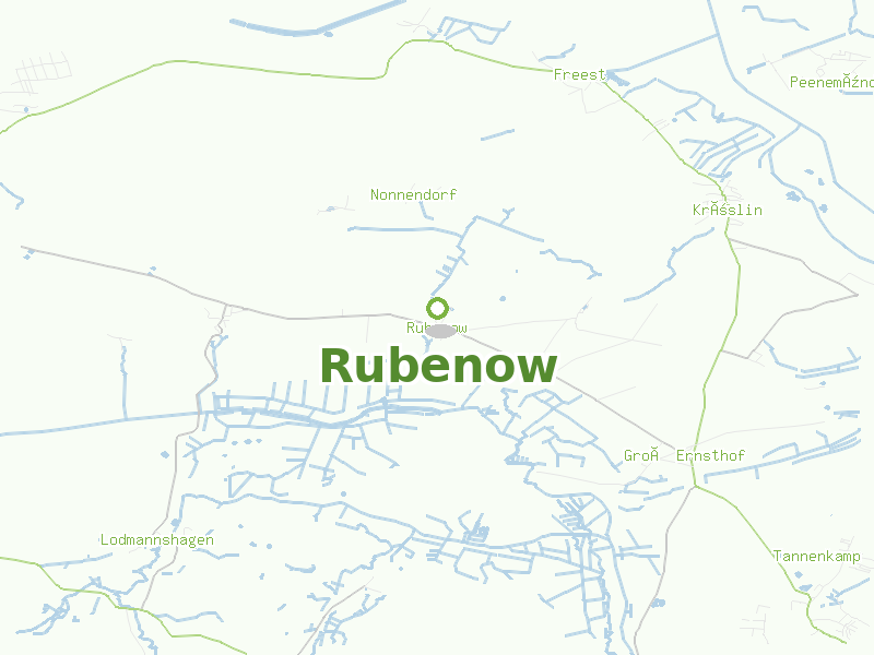 Karte von Rubenow