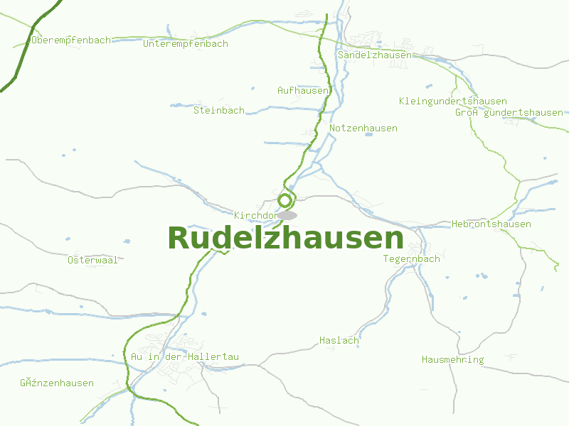 Karte von Rudelzhausen