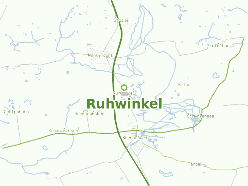 Karte von Ruhwinkel