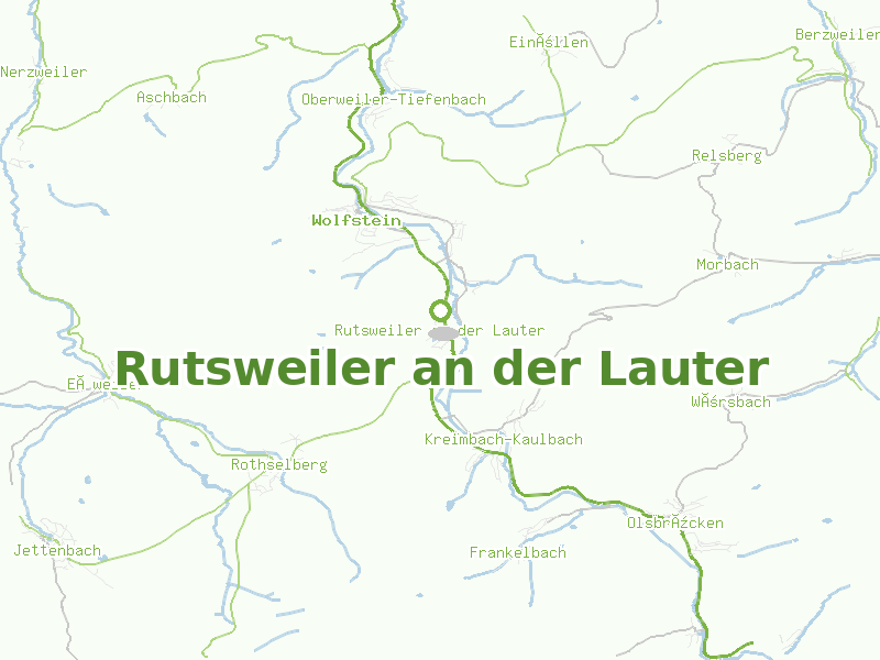 Karte von Rutsweiler an der Lauter