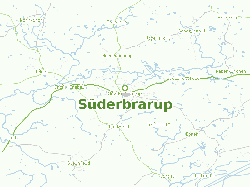 Karte von Süderbrarup