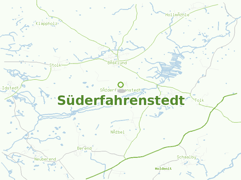 Karte von Süderfahrenstedt