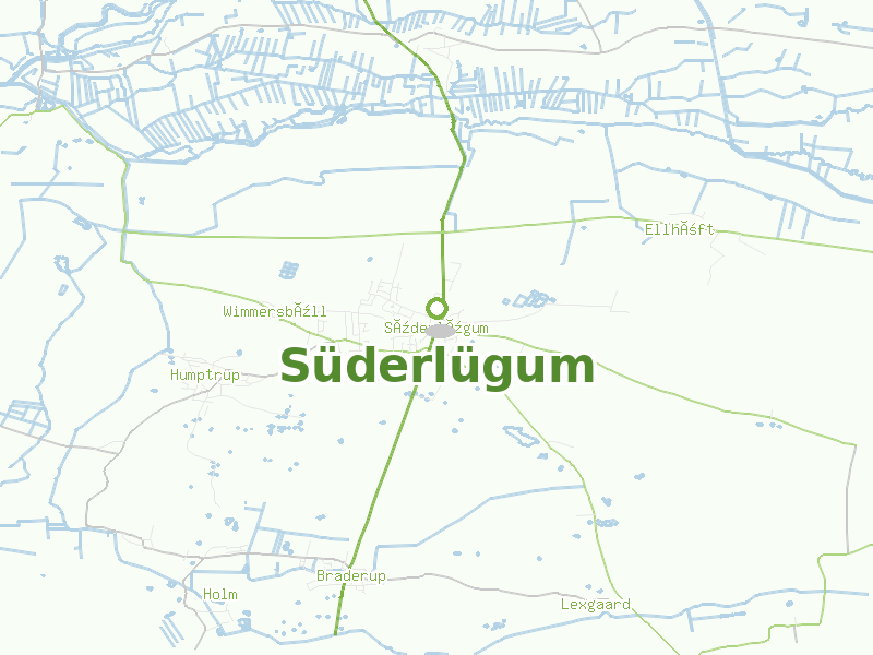 Karte von Süderlügum