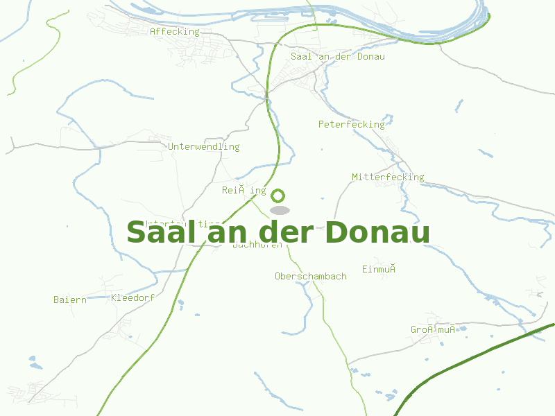 Karte von Saal an der Donau