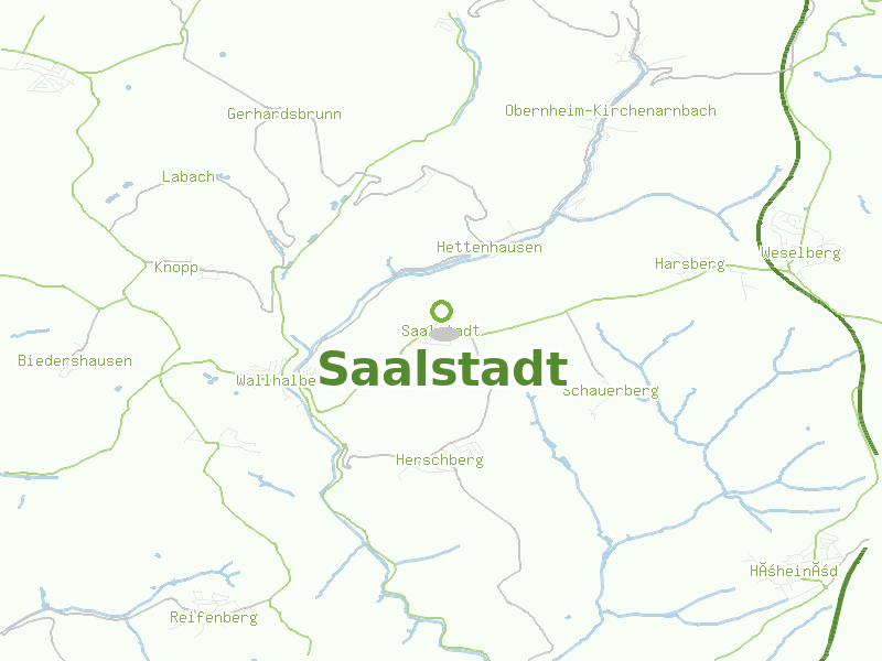 Karte von Saalstadt