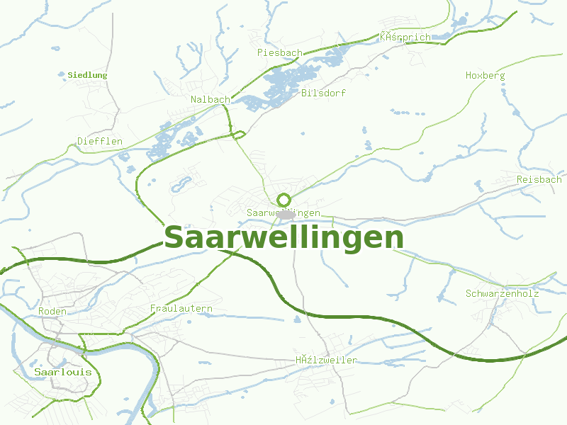 Karte von Saarwellingen