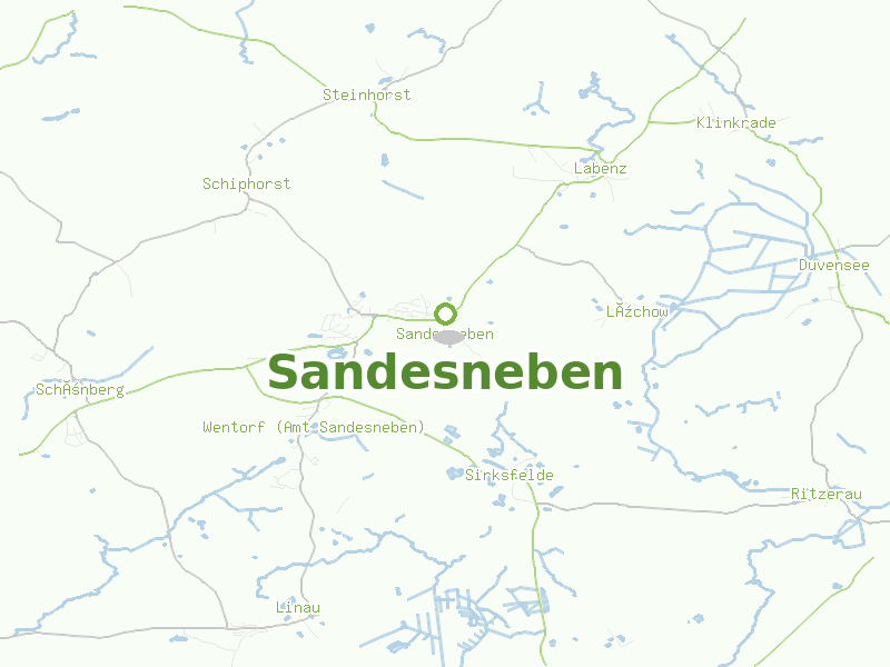 Karte von Sandesneben