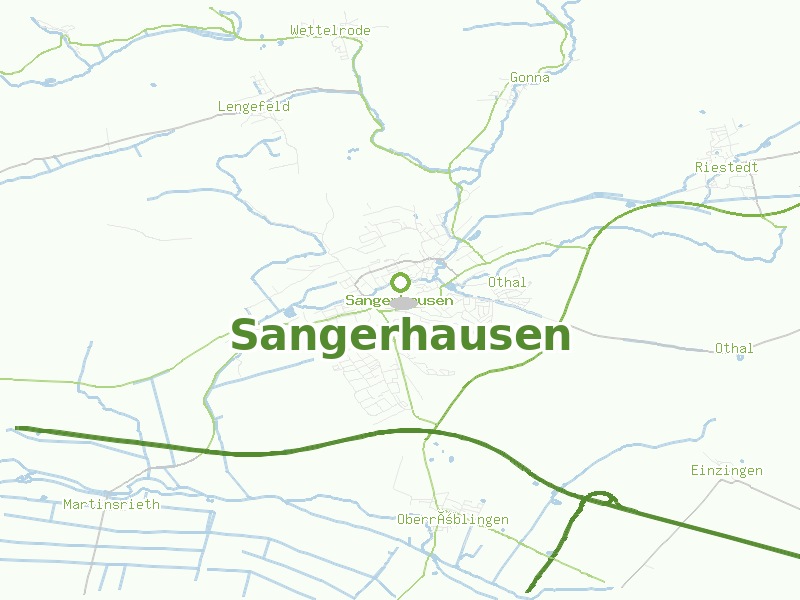 Karte von Sangerhausen