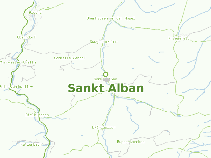 Karte von Sankt Alban