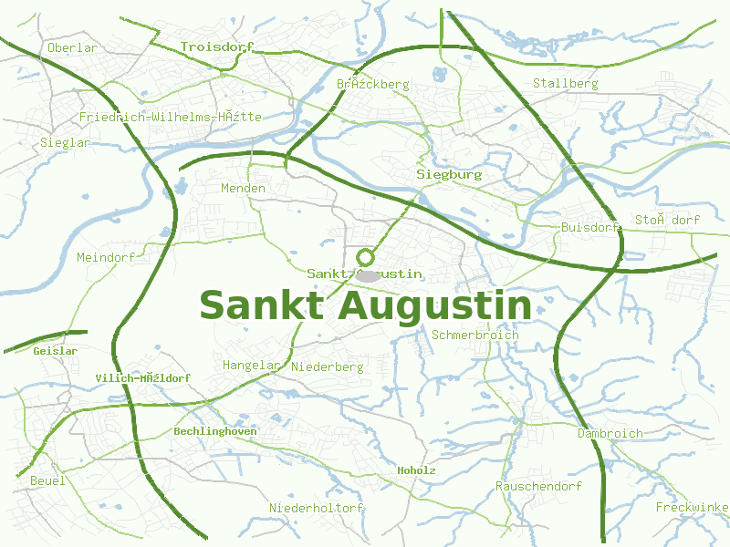 Karte von Sankt Augustin