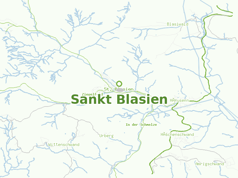 Karte von Sankt Blasien