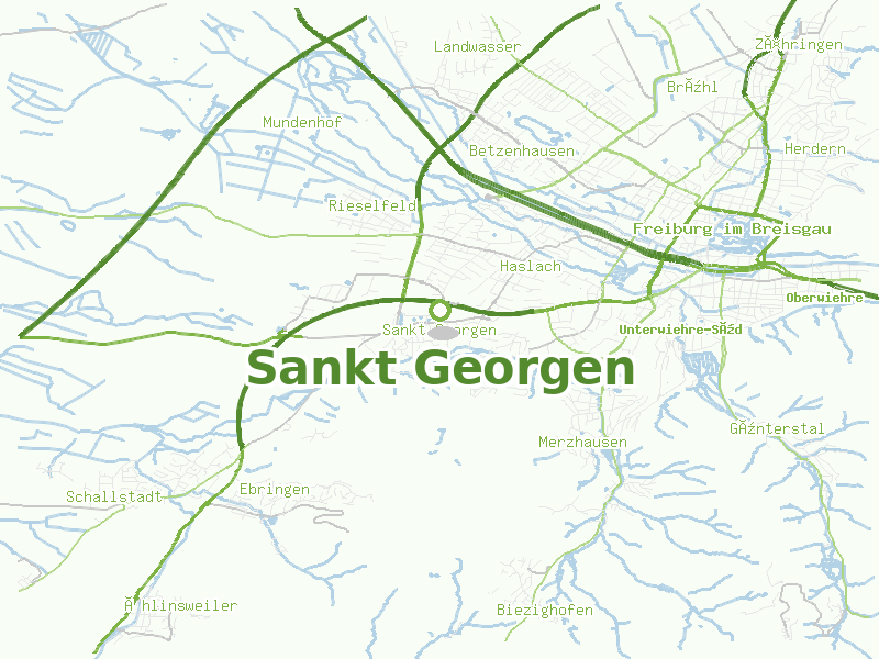 Karte von Sankt Georgen