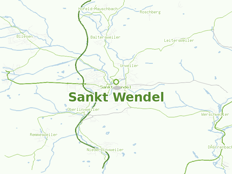 Karte von Sankt Wendel