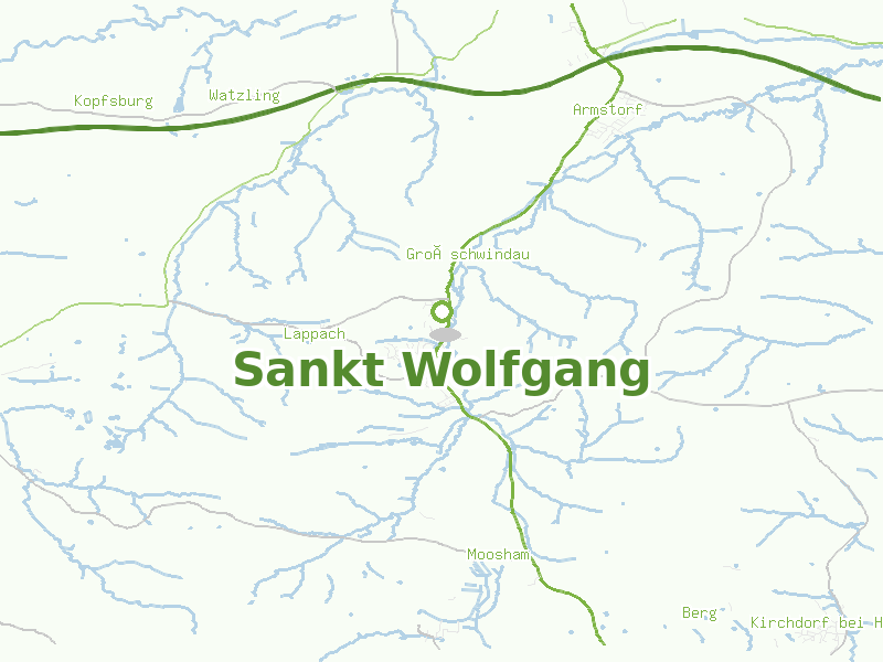 Karte von Sankt Wolfgang