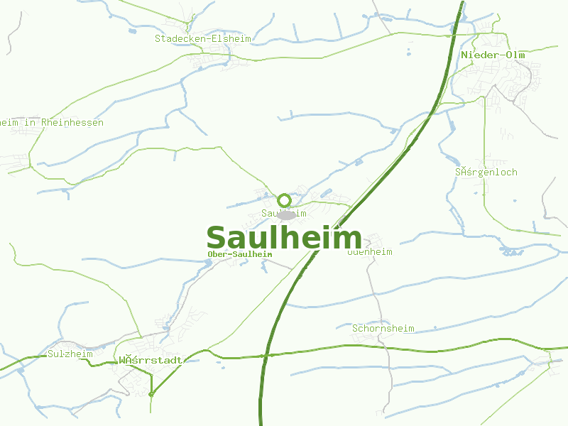 Karte von Saulheim