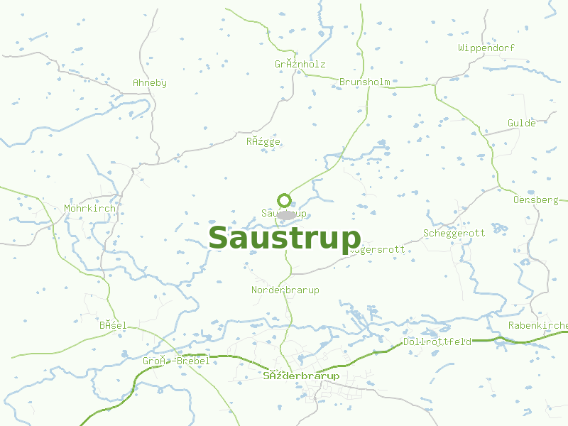 Karte von Saustrup