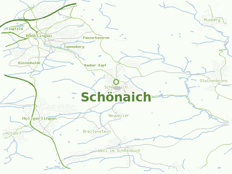 Karte von Schönaich