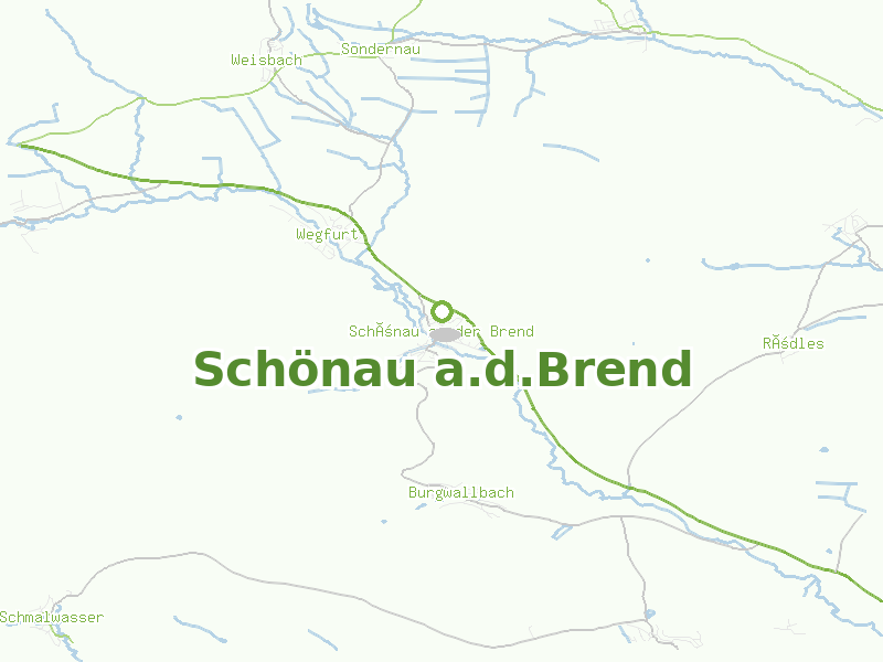 Karte von Schönau a.d.Brend