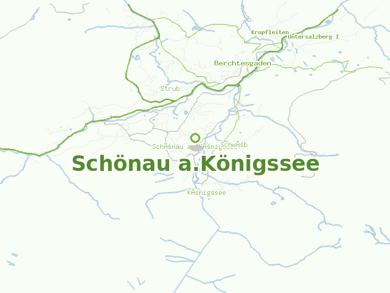 Karte von Schönau a.Königssee