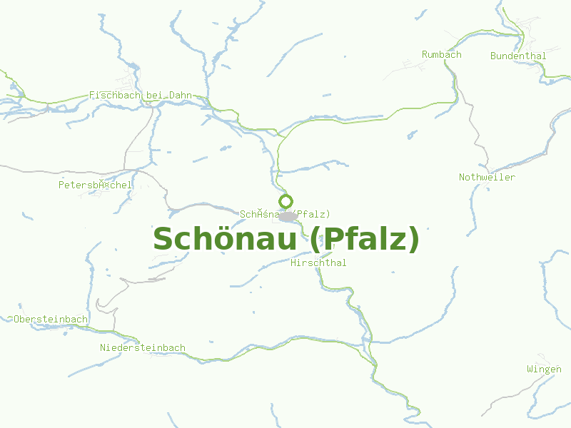 Karte von Schönau (Pfalz)