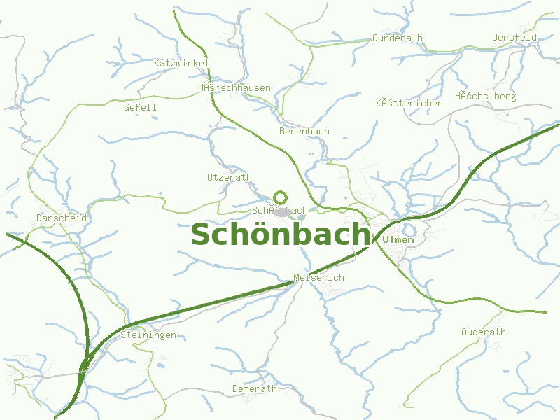Karte von Schönbach