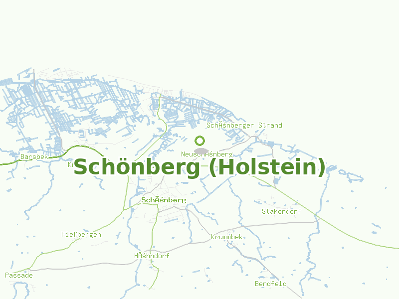 Karte von Schönberg (Holstein)