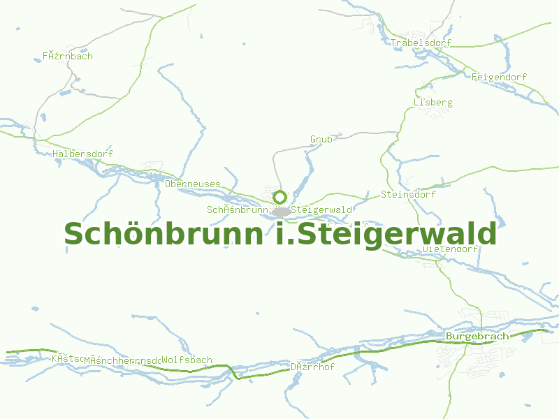 Karte von Schönbrunn i.Steigerwald