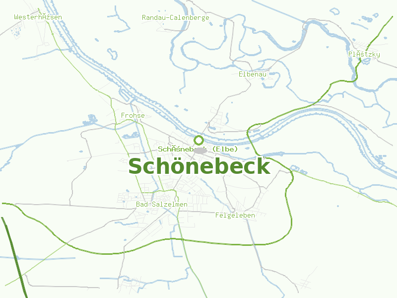 Karte von Schönebeck