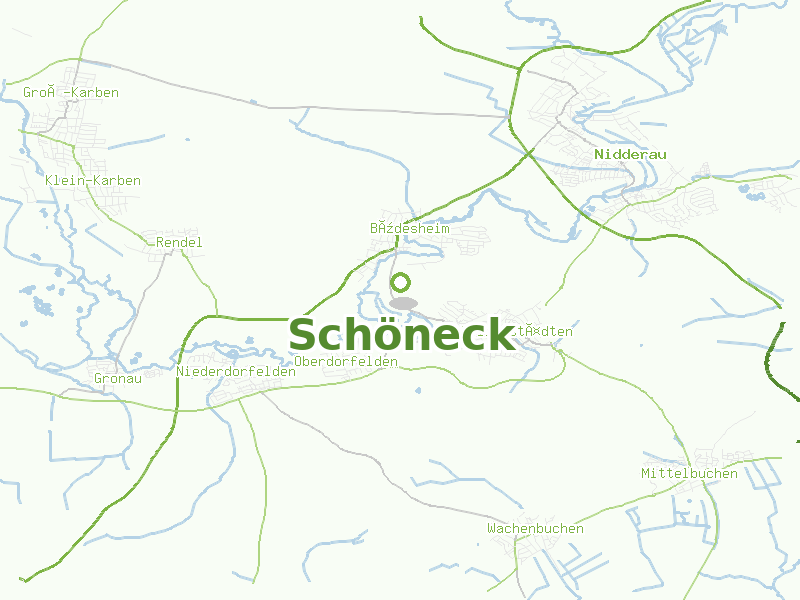 Karte von Schöneck