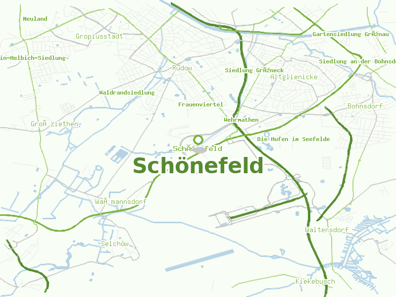 Karte von Schönefeld