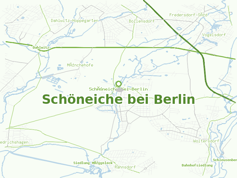Karte von Schöneiche bei Berlin