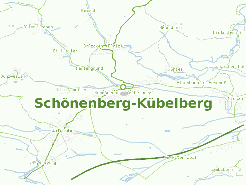 Karte von Schönenberg-Kübelberg