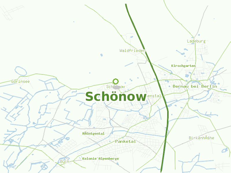 Karte von Schönow