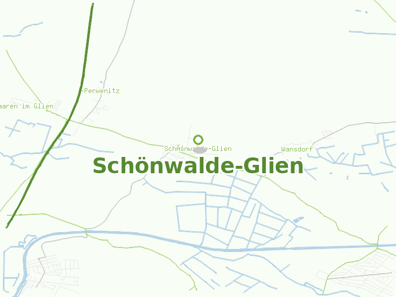 Karte von Schönwalde-Glien