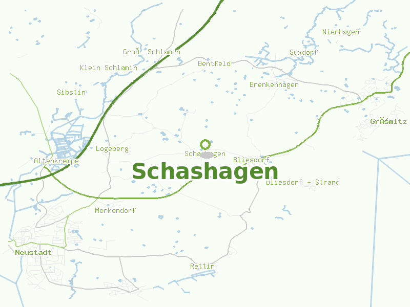 Karte von Schashagen