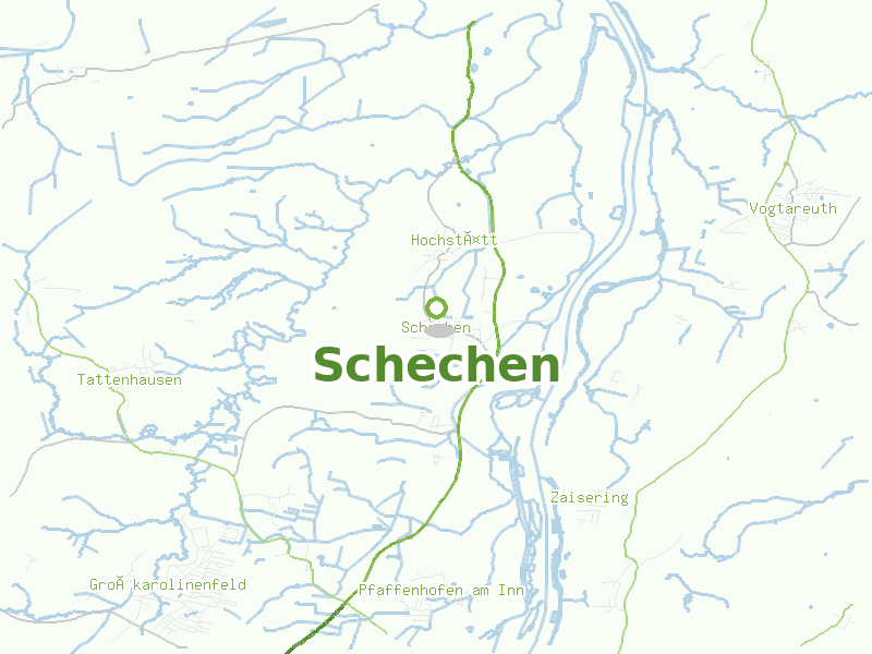 Karte von Schechen