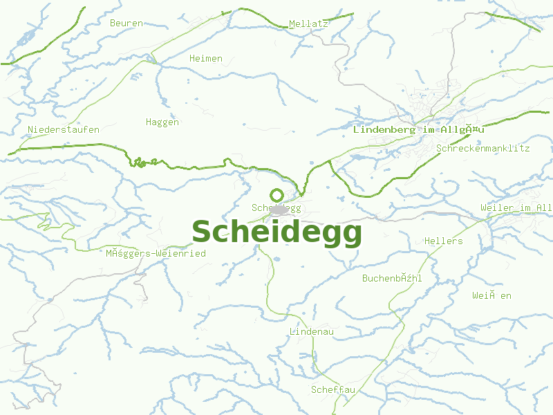 Karte von Scheidegg