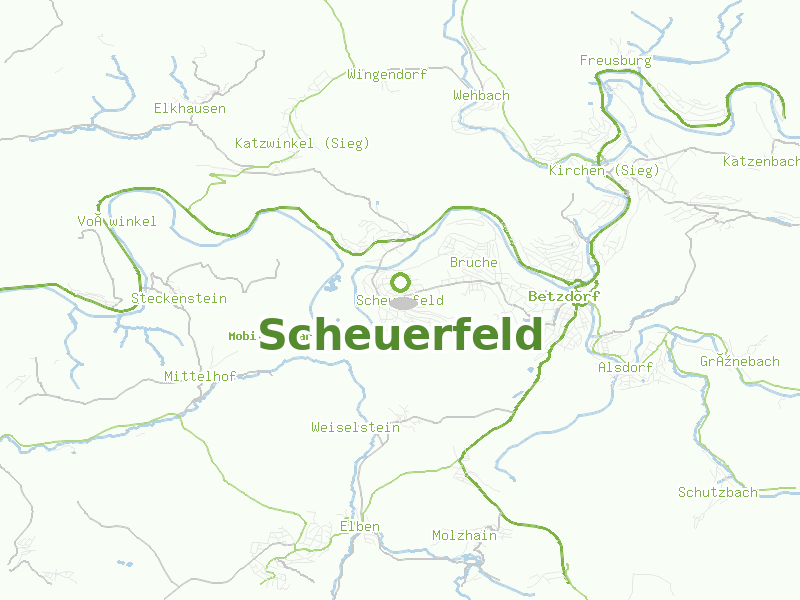 Karte von Scheuerfeld