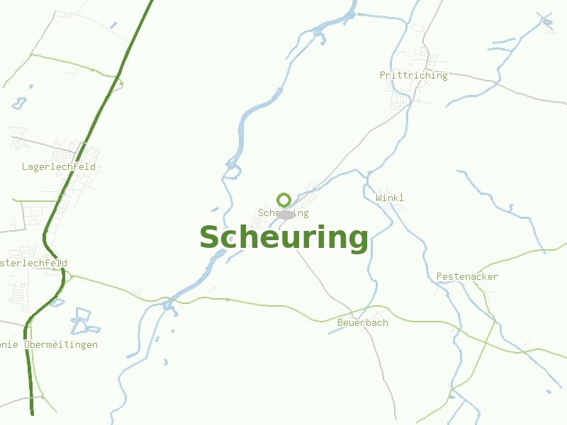 Karte von Scheuring