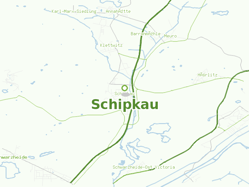 Karte von Schipkau