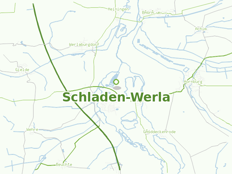 Karte von Schladen-Werla