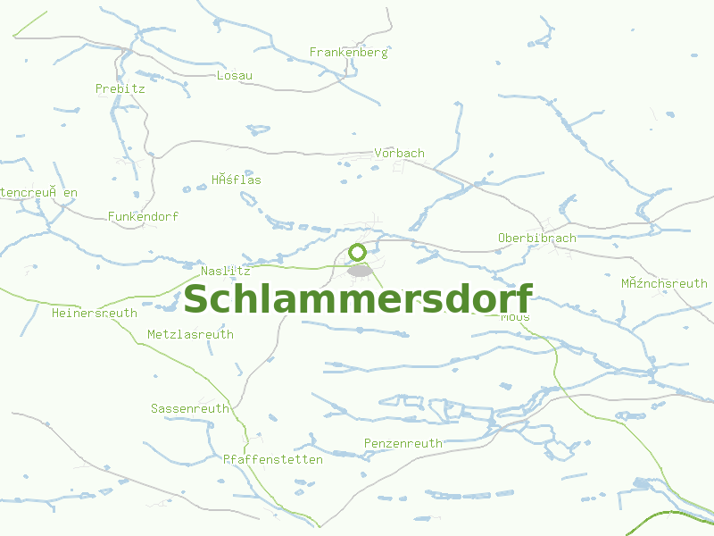 Karte von Schlammersdorf