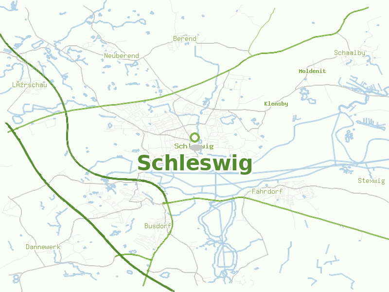 Karte von Schleswig