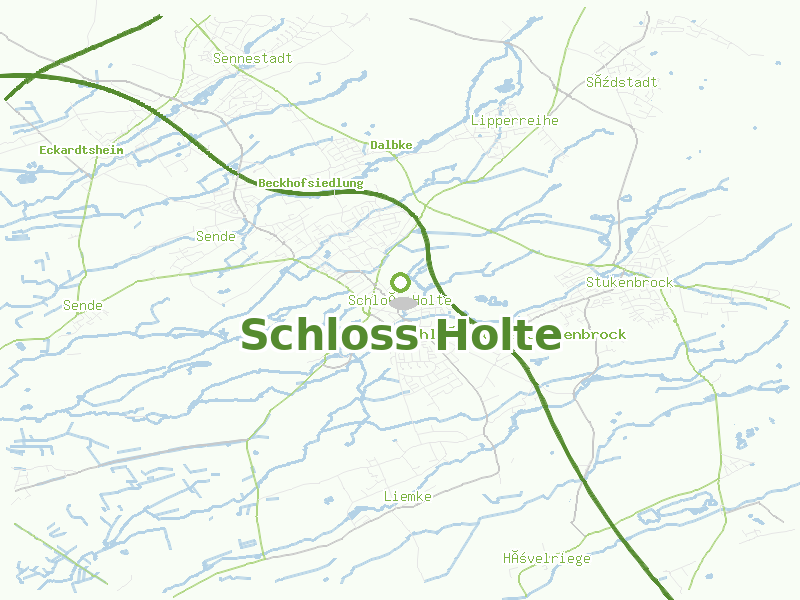 Karte von Schloss Holte