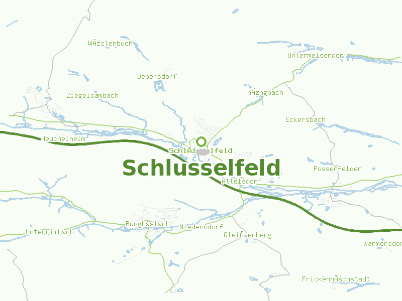 Karte von Schlusselfeld