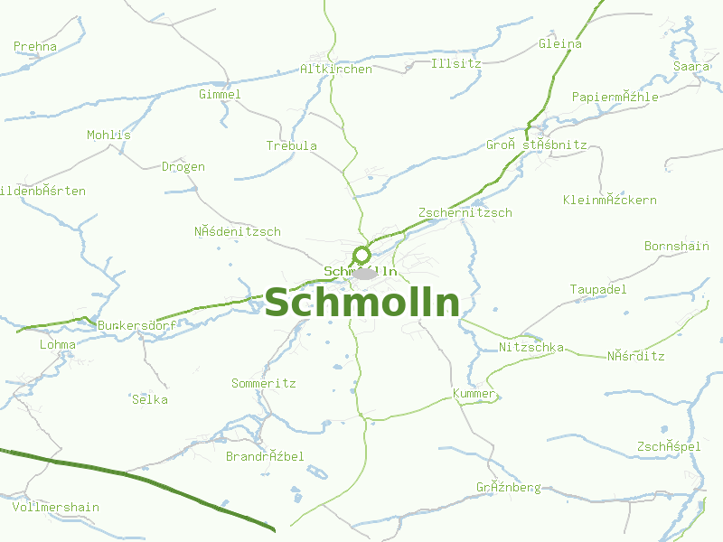 Karte von Schmolln