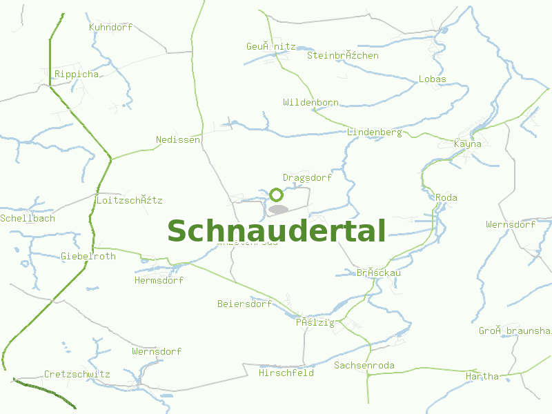Karte von Schnaudertal