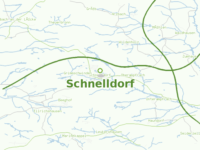 Karte von Schnelldorf