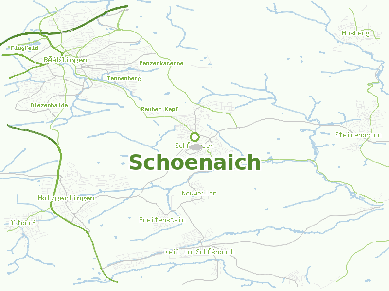Karte von Schoenaich